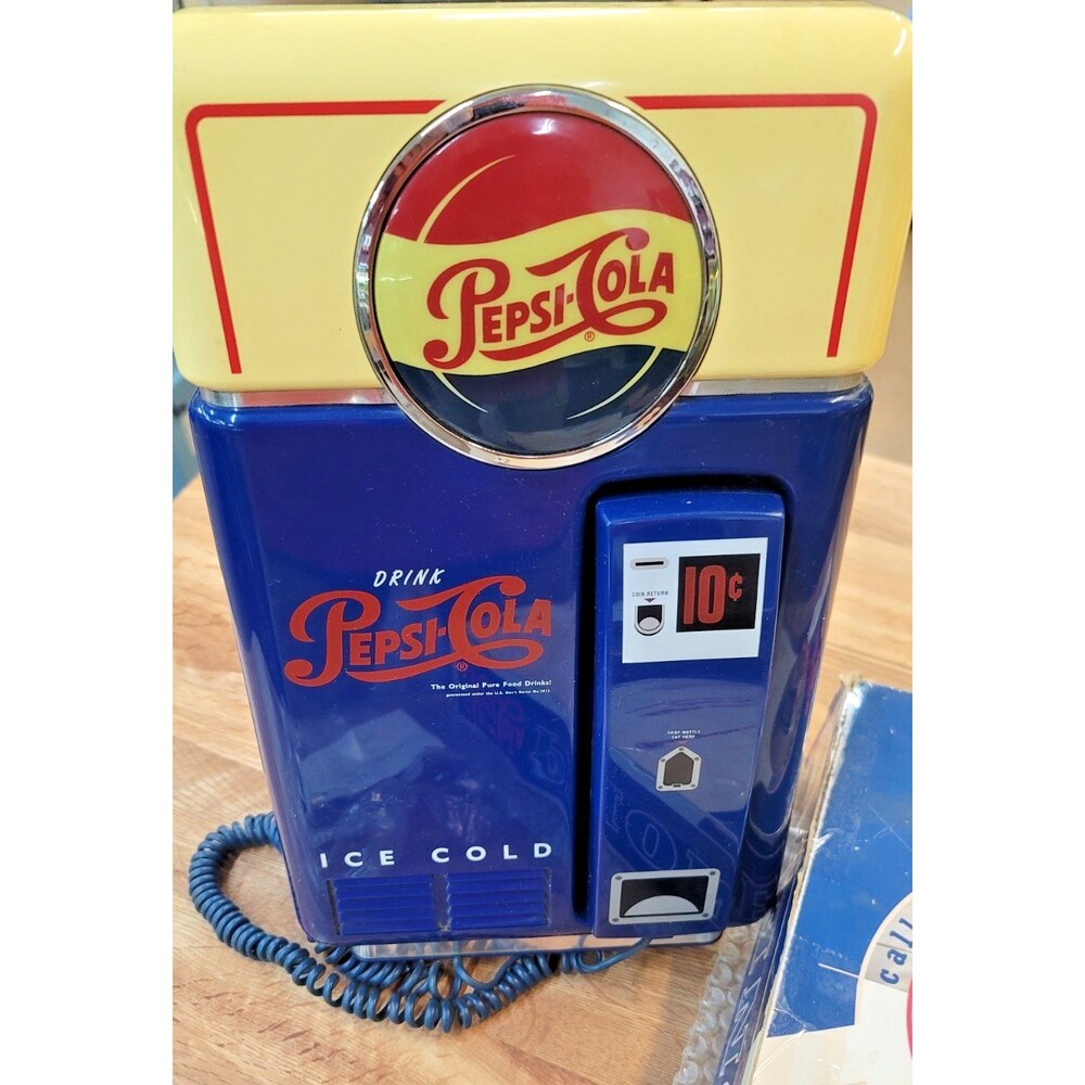 Pepsi Cola Vending Machine Telephone Phone Nostalgic New In Box Read Description